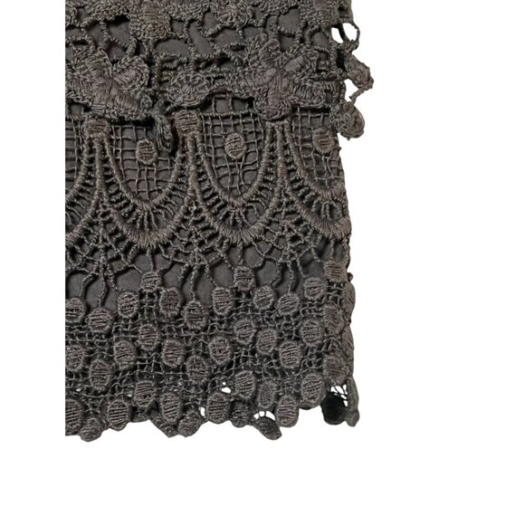 American Eagle crochet lace grey mini skirt size 12 NWT - Picture 5 of 12
